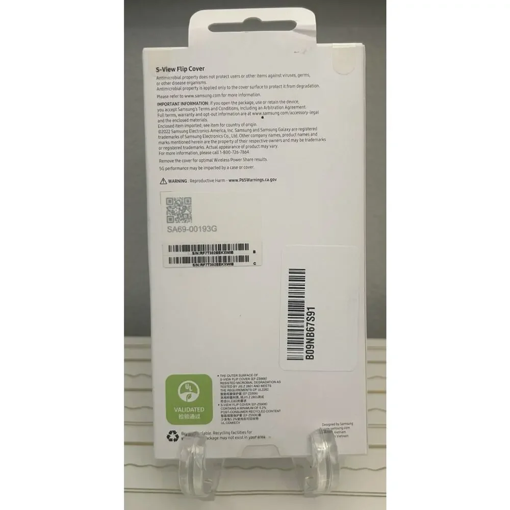 Samsung Galaxy S22+ S-View Flip Cover Case OEM New In Box EF-ZS906CEEGUS